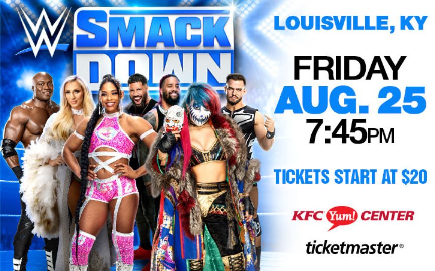 WWE Smackdown poster at Yum Center